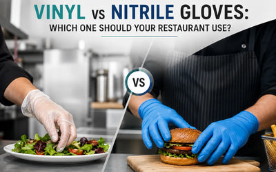 Vinyl vs Nitrile Gloves: Which One Should Your Restaurant Use?
