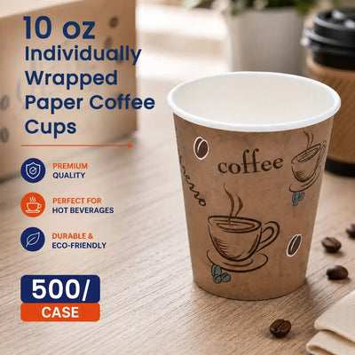 Wrapped 10 oz Coffee Cup