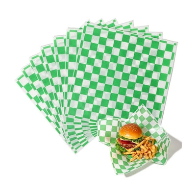 12*12 Green Checker Wrap Paper, 1000/Case