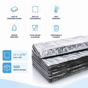 12x10-3/4 foil pop-up wrap sheets