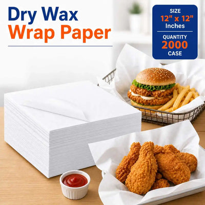 12x12 Dry Wax Paper