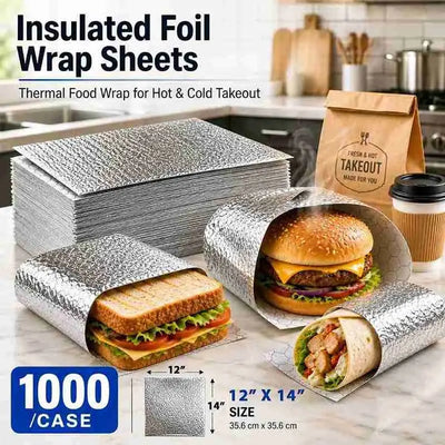 12x14 insulated foil wrap sheets