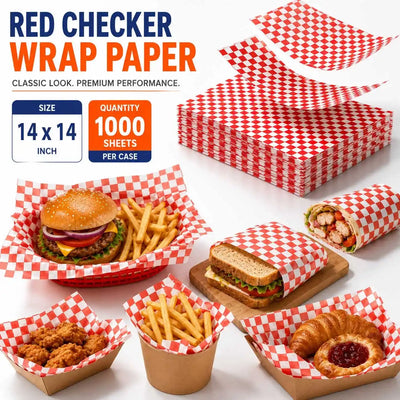 Red Checker Paper