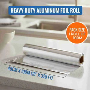 18" heavy-duty aluminum foil roll