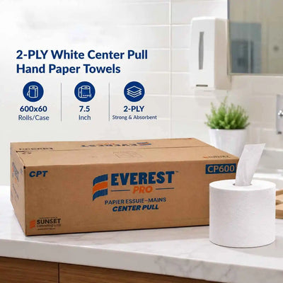 White Center Pull Paper Towel