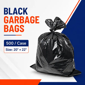 Black Garbage Bag 20x22