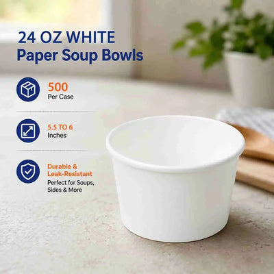24 oz Paper Soup Bowl