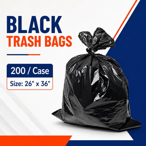 Black Garbage Bag 26x36