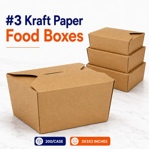 #3 Kraft Paper Food Box