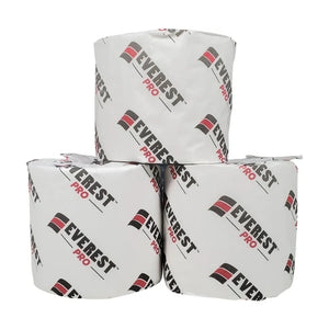 White bathroom tissue roll