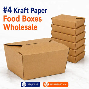 #4 Kraft Paper Food Box
