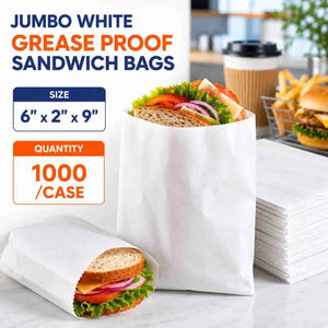 White Sandwich Paper Bag