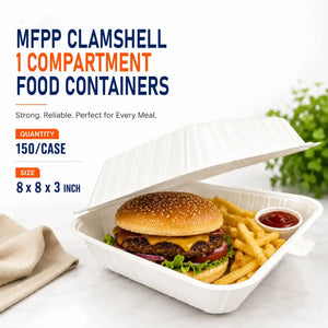 8x8x3 MFPP Single Compartment Container
