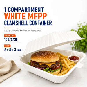 8x8x3 One Compartment MFPP Container