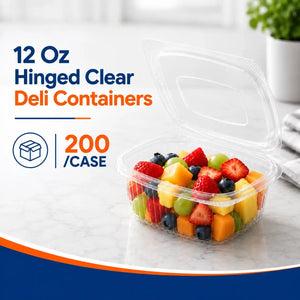12 oz Hinged Deli Container