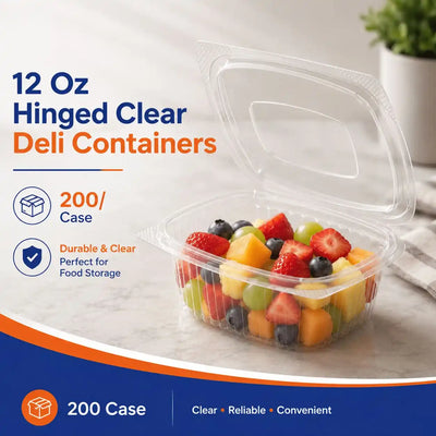 12 oz Hinged Deli Container
