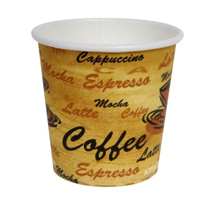 OZAT - 4 Oz. Hot Paper Coffee Cups Printed, 1000/Case