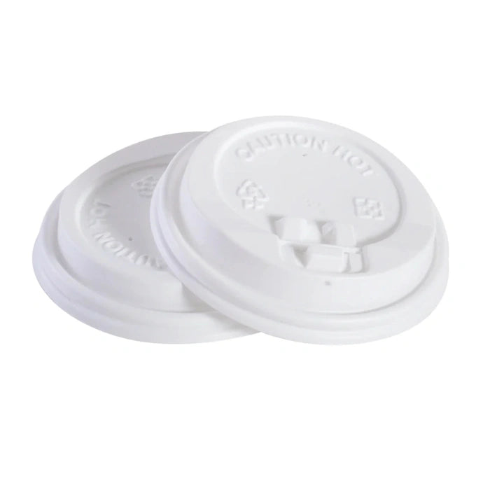 DOME Lids for 8 Oz Paper Coffee Cups – Disposable Leak-Resistant Sip-Through Hot Drink Cup Lids | Tea & Coffee Takeaway – 1000/Case