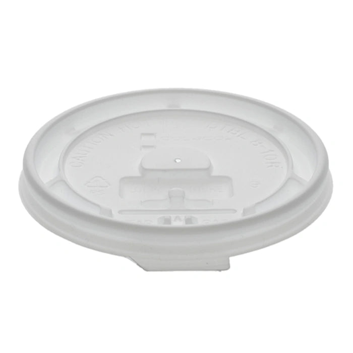 Flat Plastic Lids for 10-20 Oz Coffee Cups – Leak-Resistant Disposable Round Drink Lids for Hot & Cold Beverages | Café, Takeaway, Office & Event Use – 1000/Case | OZAT