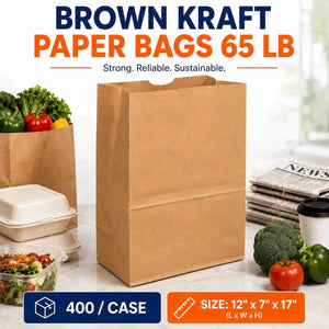 DD65 Brown Kraft Paper Bag