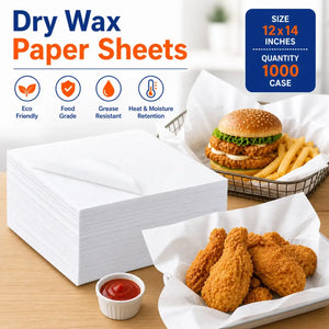12x14 dry wax paper sheets