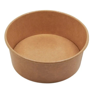 1300 ml/44 Oz. Kraft Paper Round Bowl, 300/Case