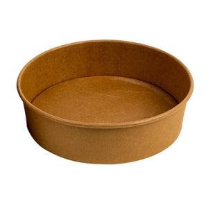 750 ml/26 Oz. Kraft Paper Round Bowl, 300/Case