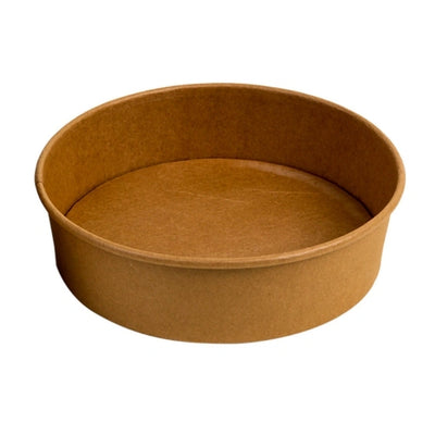 750 ml/26 Oz. Kraft Paper Round Bowl, 300/Case