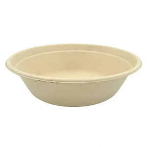 natural light beige bagasse bowl