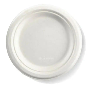 ECOZAT - 6" Bagasse Round Plates, 1000/Case