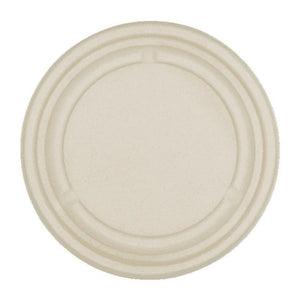 ECOZOE - Flat Lids for 30 Oz Bagasse Round Salad Bowl, 500/Case