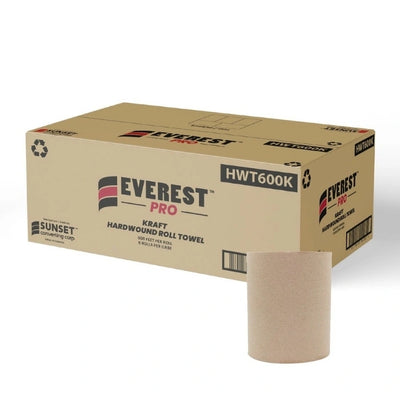 EVEREST PRO - Kraft Paper Hand Towel - 600'*6 ROLLS/Case