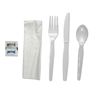 Wrapped 6pc Wooden Cutlery Kit (F/K/S/N/S&P), 500/Case