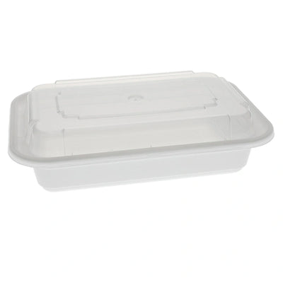 12 Oz. Rectangle Plastic Combo Container
