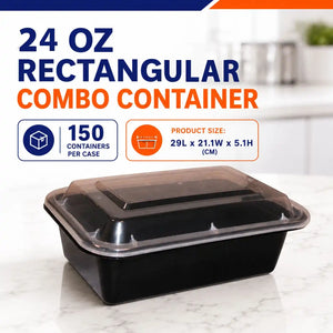 Maple 24oz Rectangular Combo Container
