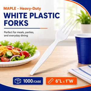 White Plastic Fork