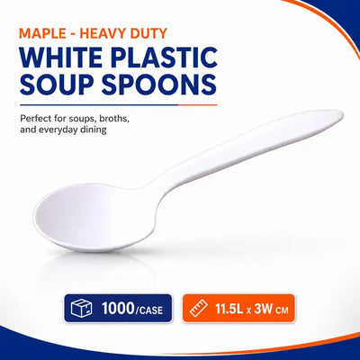 White Soup Spoon