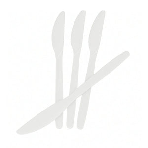 MAPLE - Heavy Duty White Plastic Knife, 1000/Case