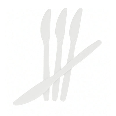 MAPLE - Heavy Duty White Plastic Knife, 1000/Case