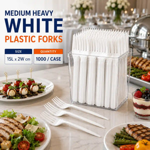 White Plastic Fork