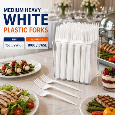White Plastic Fork
