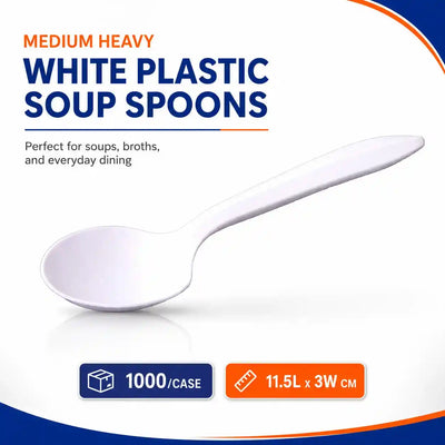 White Soup Spoon