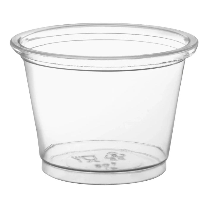 1 Oz Clear Round Plastic Portion Cups – Food Service, Chutney, Events & Takeaway Use – 2500/Case | OZAT