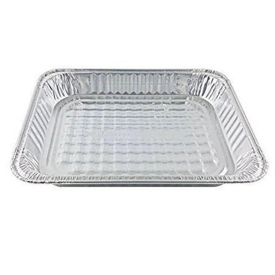 Half Size Shallow Aluminum Foil Pans - Rectangular Disposable Baking & Catering Pans, 100/Case | OZAT
