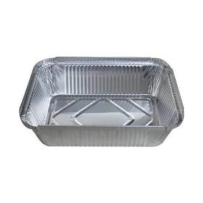 2-1/4 LB Oblong Aluminum Foil Containers, Heavy Duty Disposable Catering & Takeout Food Containers, 500/Case | OZAT