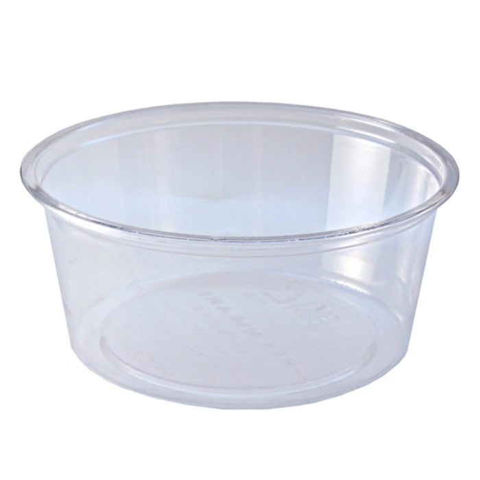 Clear Plastic Lid for 4 Oz Portion Cups – Disposable Round Sauce Cup Lids, Leak-Resistant & Tight Seal | Ideal for Takeaway, Catering & Events – 2500/Case | OZAT