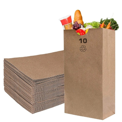 10Lb Brown/Kraft Paper bag #10, Made in Canada, 500/Case