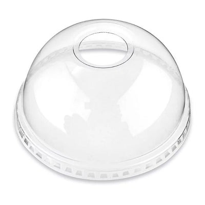 98mm (12–24 oz )Transparent Dome Cup Lids for PET Cups – Disposable Leak-Resistant Drink Lids for Milkshakes, Smoothies & Cold Beverages – 1000/Case | OZAT