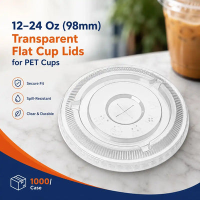 PET Cup Flat Lid