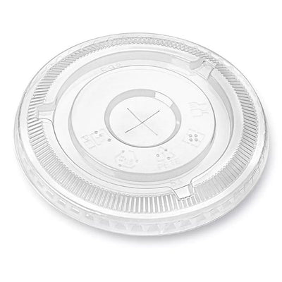 12–24 oz (98mm) Transparent Flat Cup Lids for PET Cups – Disposable Leak-Resistant Drink Lids for Smoothies, Juice & Iced Coffee – 1000 Case | OZAT